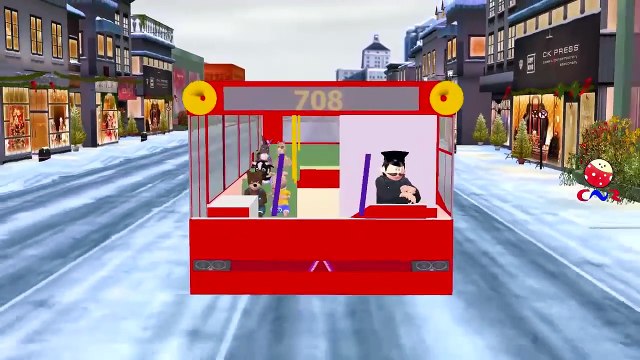 Animals Cartoons for Children Wheels On The Bus Go Round And Round Children Nursery Rhymes Babies