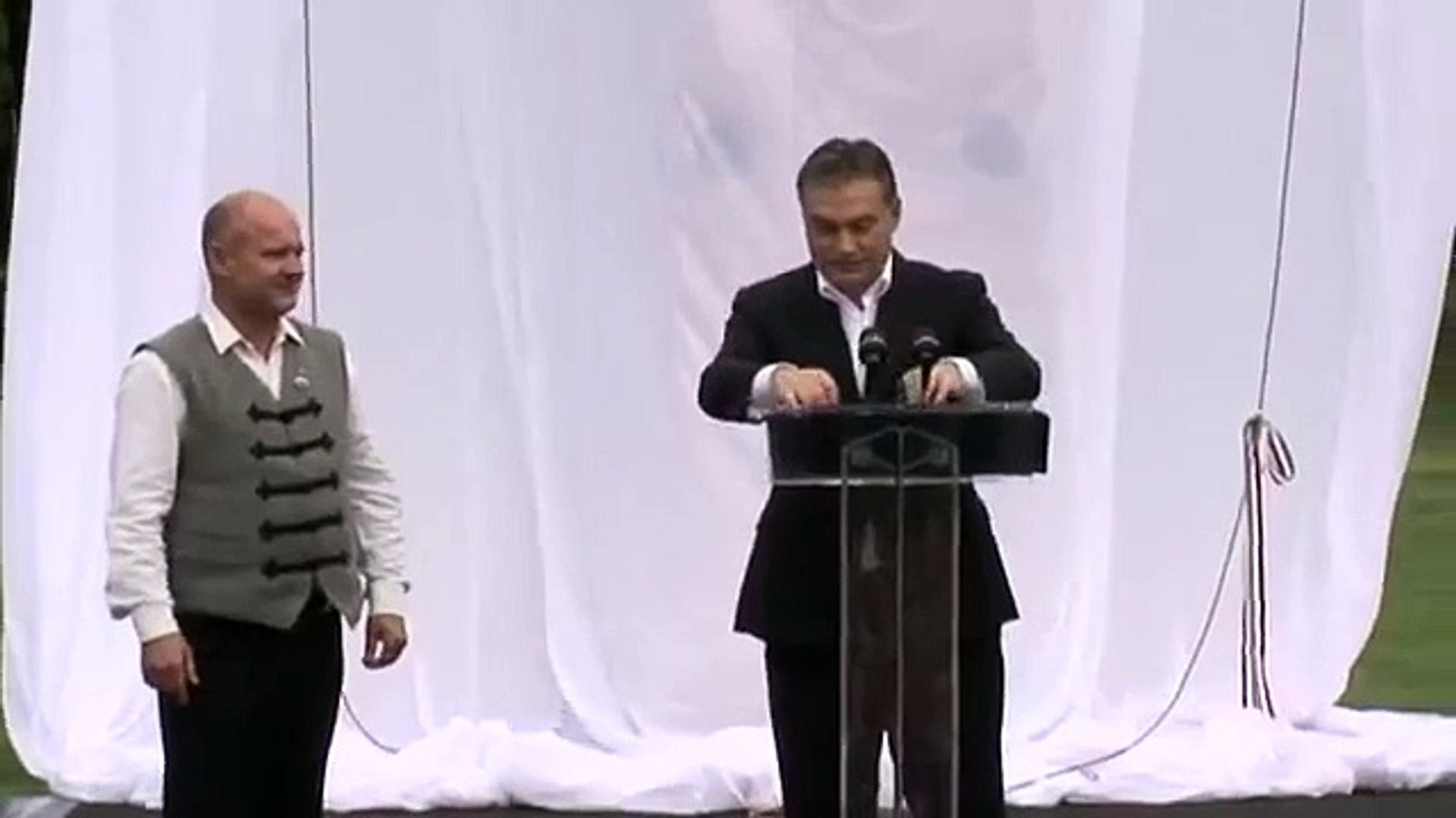 Orbán Viktor beszéde Ópusztaszeren