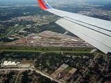 HOU Airport Houston Hobby Airport Landing and Taxi Southwest Airlines 737-300