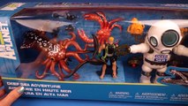 Deep Sea Discovery Giant Squid Playset by Animal Planet with King Crab and Deep Sea Diver!