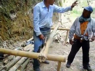 como hacer una esterilla de guadua ( guadua plana) bambú plano  flat bamboo