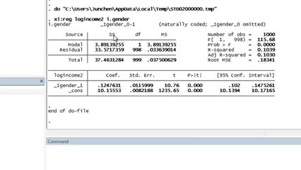 STATA(12) Dummy Variables and Interaction Expansion (xi)