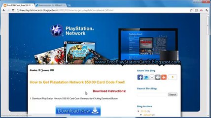 Get Playstation Network Free 50$ card Code Updated 2015