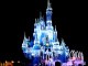 Cinderella castle Walt Disney World Light show . Chateau cendrillon