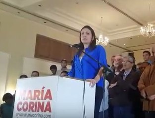 Lo que dijo María Corina Machado tras ser inhabilitada