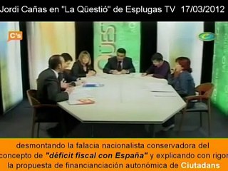 C's-Denuncia de la falacia de las "balanzas fiscales" y explicación de la propuesta de Ciutadans
