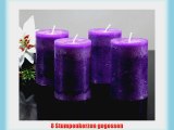 Kerzen Trendkerzen Safe Candle Markenkerzen Adventskerzen Stumpenkerzen 90/60 mm viola violett