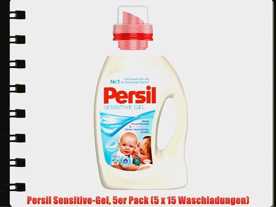 Persil Sensitive-Gel 5er Pack (5 x 15 Waschladungen)