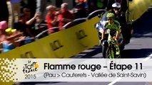 Flamme rouge / Last KM - Étape 11 (Pau > Cauterets - Vallée de Saint-Savin) - Tour de France 2015