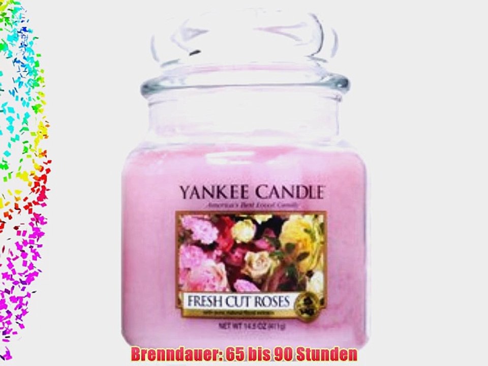 Yankee Candle Mittleres Glas SWEET STRAWBERRY 411 g