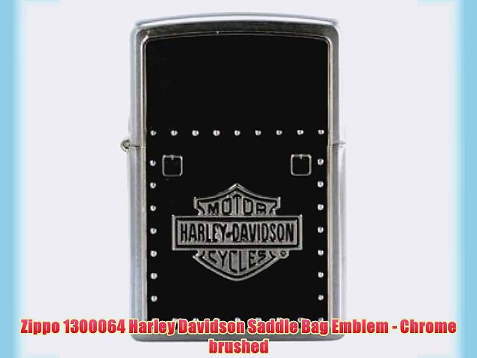 Zippo 1300064 Harley Davidson Saddle Bag Emblem - Chrome brushed