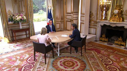 Entretien télévisé en direct sur TF1 et France 2 à l'occasion du #14juillet