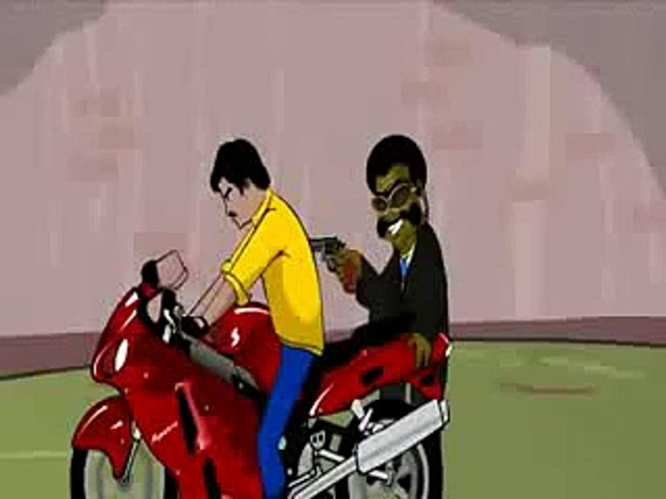 cartoon Rajinikanth And Bullent Gun Ki Goli