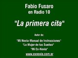 Fabio Fusaro con Viviana Canosa en Radio 10. La Primera Cita