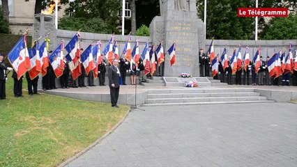 Saint-Brieuc. Défilé du 14-Juillet et dépôt de gerbe