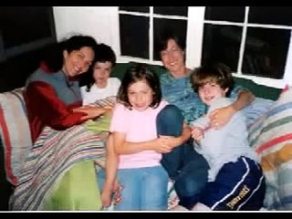 Lesbian Family Portrait 1 Art Quilt