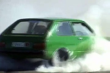 IDRAGU 3S-GTE KP Starlet- Huge burnout at end of day