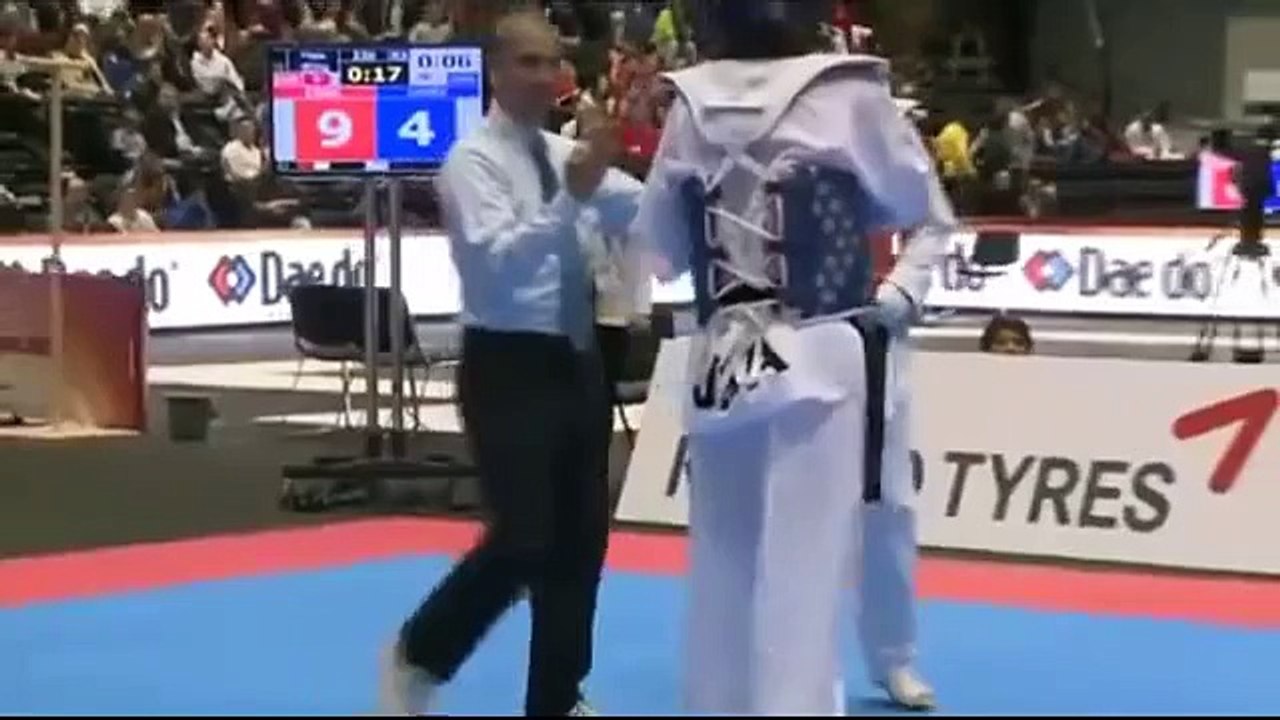 Aaron Cook  IMN  vs Steven Lopez  USA    Taekwondo Grand Prix 2013