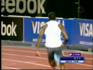 Usain Bolt`s 9.72 World Record 100m.
