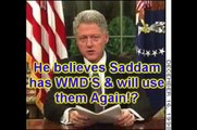 Clinton Iraq War WMD Speech in 1998 Desert Fox Bush Lied? P1