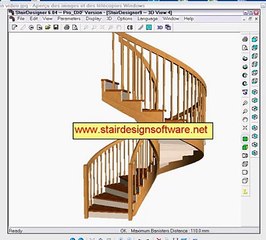StairDesigner,  using stairsoftware to build a spiral staircase