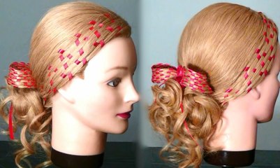 Elegant Updo Tutorial Using Ribbon