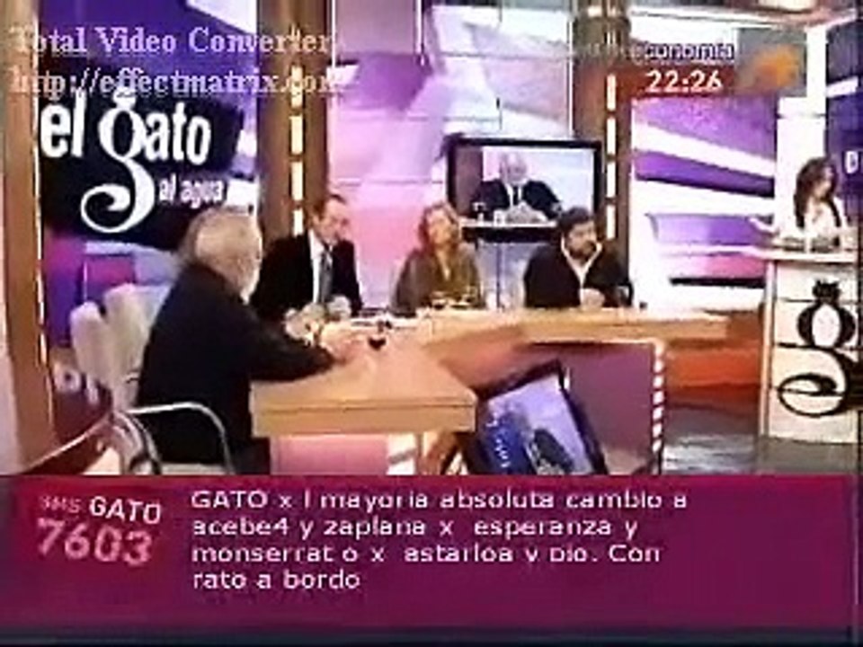 El Gato al Agua 07-01-2008: Entrevista a Miguel Arias Cañete (vídeo 1)