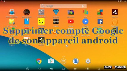 Supprimer compte Google d'un appareil android