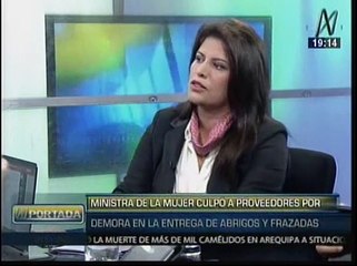 Carmen Omonte negó conocer sobre compra de kits de abrigo en MIMP