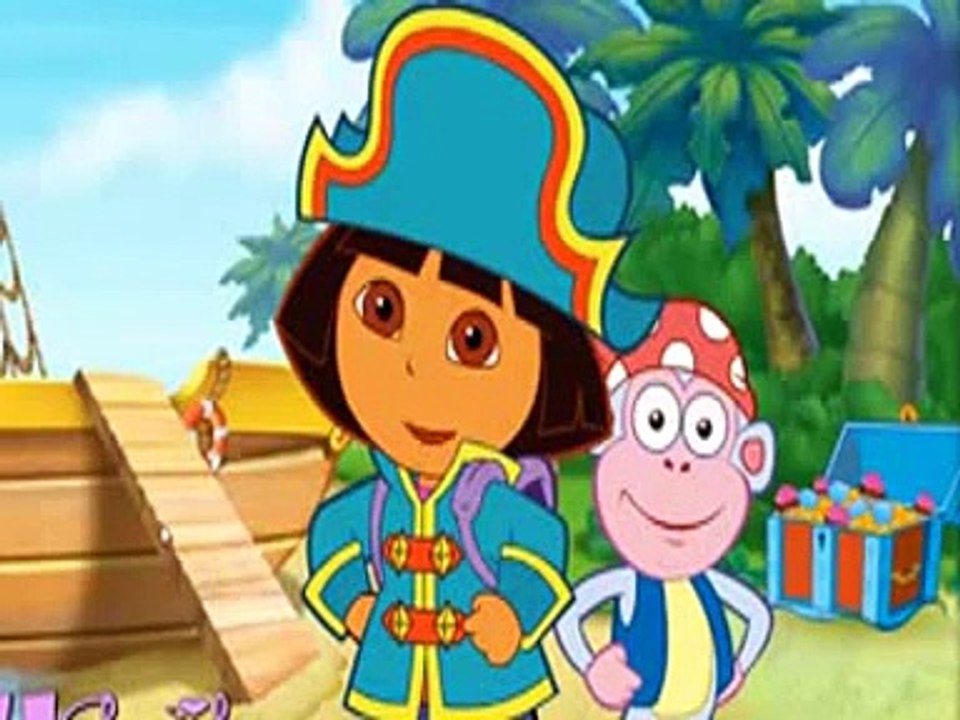 DORA THE EXPLORER   Dora s Pirate Boat Treasure Hunt For Kids