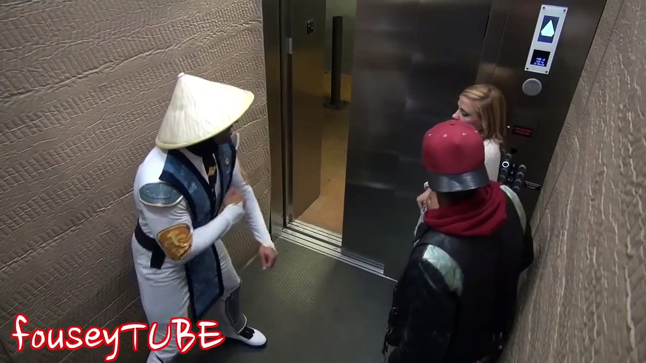 فيديوكاميرا خفية في المصعد هتموت من الضحك مســـــــــــــخره HD