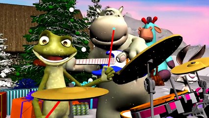 Jingle Bells   Santas Coming   An Original Baby Dance Along ~ Cartoon Dacing
