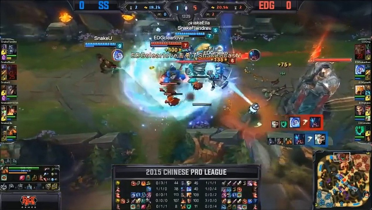 LPL W7 EDG vs SS G1 LPL semaine 7 Summer Split 2015