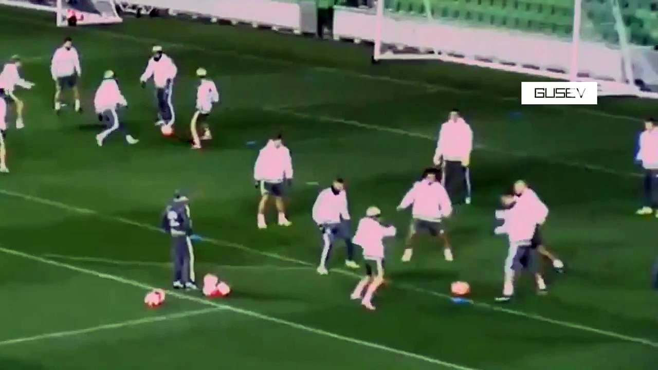 Cristiano Ronaldo Fight vs Pepe on Real Madrid Training
