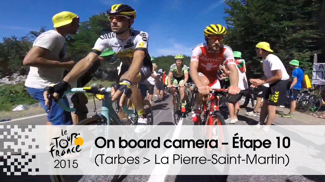 Caméra embarquée / On board camera - Étape 10 (Tarbes / La Pierre-Saint-Martin) - Tour de France 2015