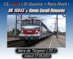 BB 16043 (SNCF)   Rame Corail Rénovée