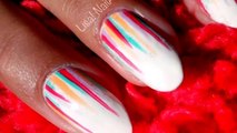 Nail Art Facile : Traînées de Couleurs