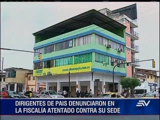 Asambleístas denuncian presunto atentado contra sede de País