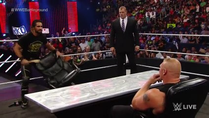 WWE World Heavyweight Championship Contract Signing for WWE Battleground- Raw, July 13, 2015