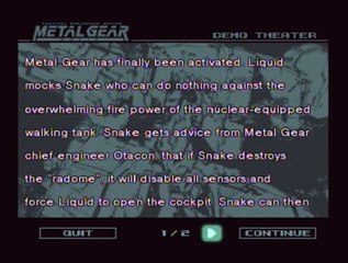 Metal Gear Solid - Demo Theater Mode 4/4