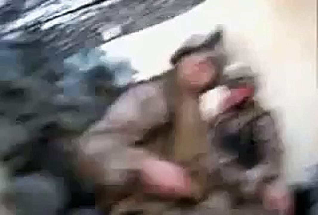 Iraq sniper Attacks Marines- Real Destruction Of The City