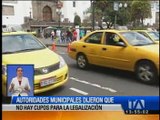Autoridades municipales dijeron que no hay cupos para regularización de taxis