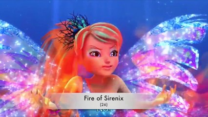 Winx Club Sirenix All the spells Bloom, Stella, Aisha