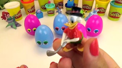 Play Doh Peppa Pig Kinder Surprise Eggs Mickey Mouse shopkins Paw Patrol