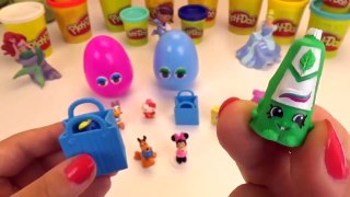 Play Doh Peppa Pig Kinder Surprise eggs Mickey Mouse Shopkins Paw Patrol