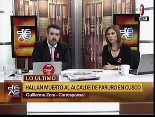 Cusco: Hallan muerto al alcalde provincial de Paruro [Video]