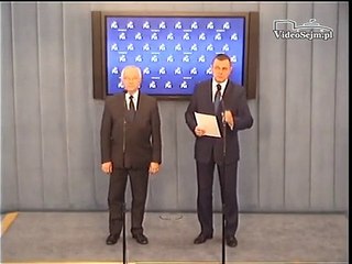 Poseł Krzysztof Lipiec - konferencja z 8 lipca 2015 r.