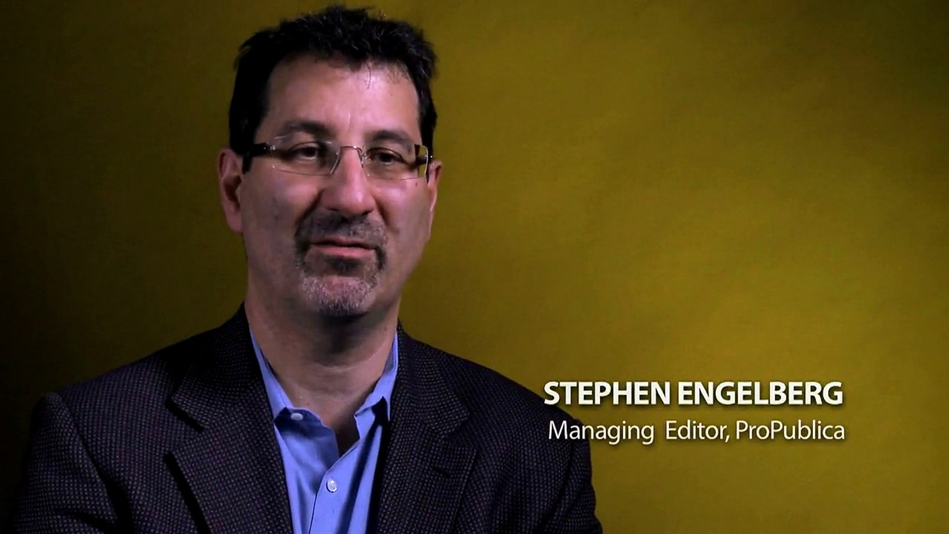 Stephen Engelberg on the Non-Profit Model