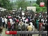 Sabaragamuwa university students stage protest