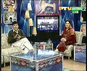PTV National Jehangir Ali and Shazma Haleem in a pleasant mood in live show